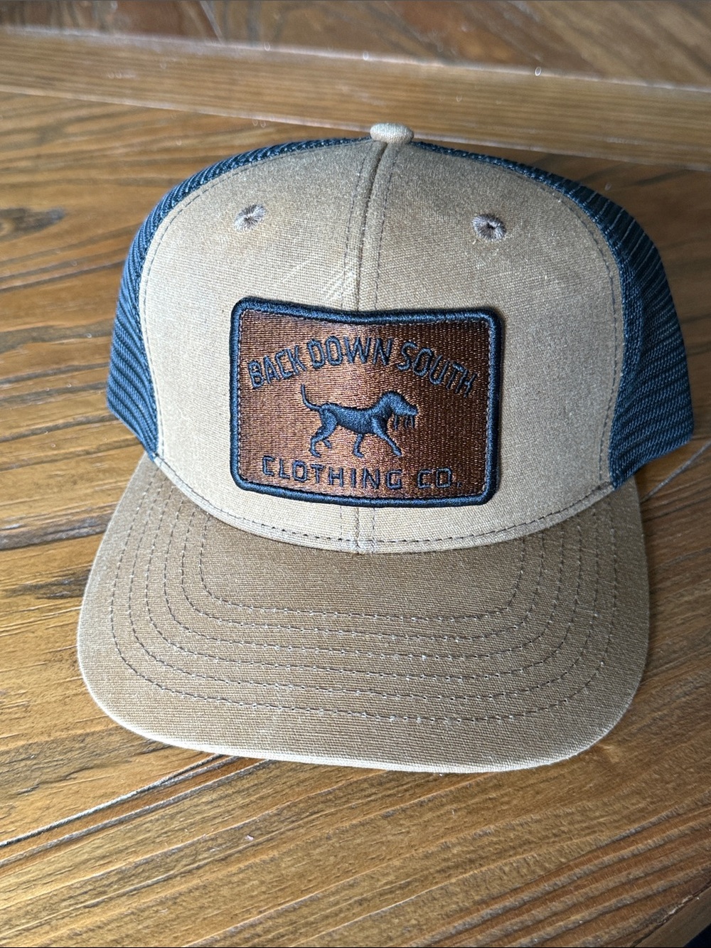 Back Down South Clothing Co. Waxed Pursuit Trucker Hat - Cigar